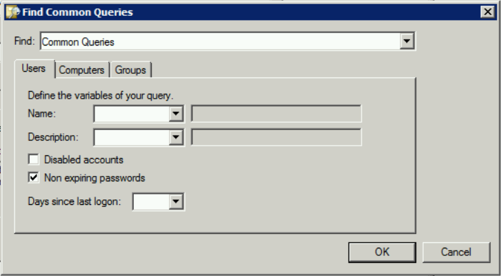 password never expires ldap query