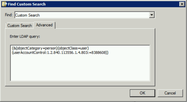 Custom LDAP Query Screenshot