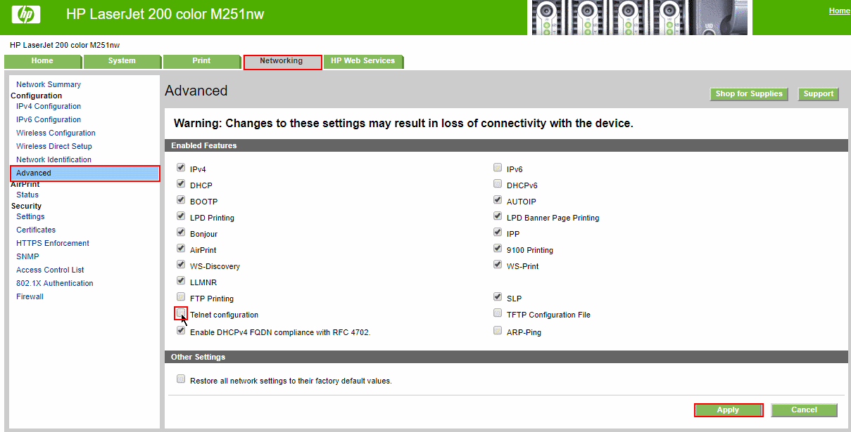 hp printer disable sleep mode