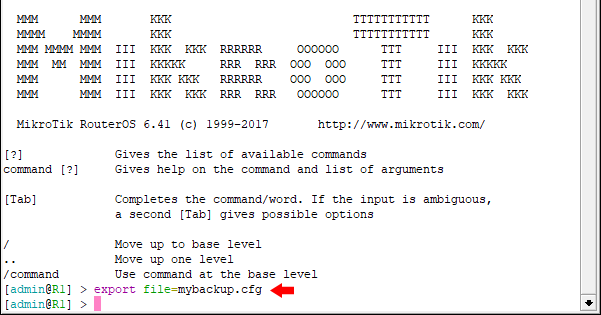 does mikrotik backup also backup the dude