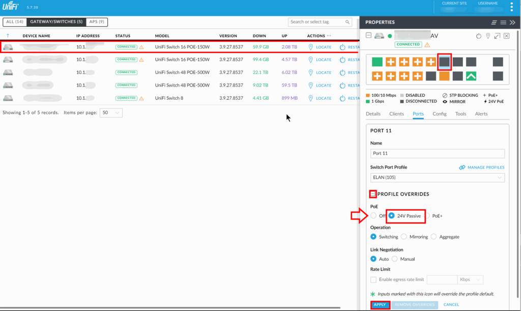 Unifi Controller Screenshot